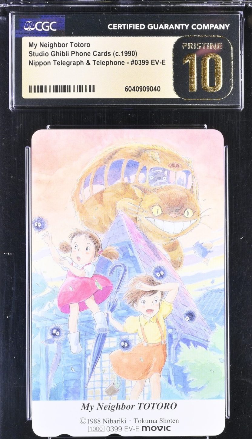 CGC Pristine 10 - 1990 Phone Card My Neighbor Totoro Studio Ghibli