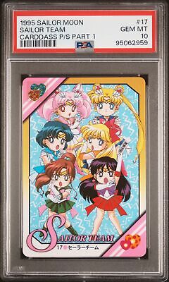PSA 10 1995 Sailor Moon Carddass Pretty Soldiers Part 1 17 Sailor Team