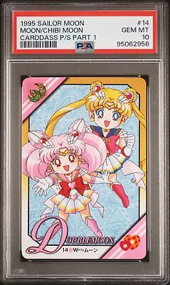 PSA 10 1995 Sailor Moon Carddass Pretty Soldiers Part 1 14 Moon/Chibi Moon