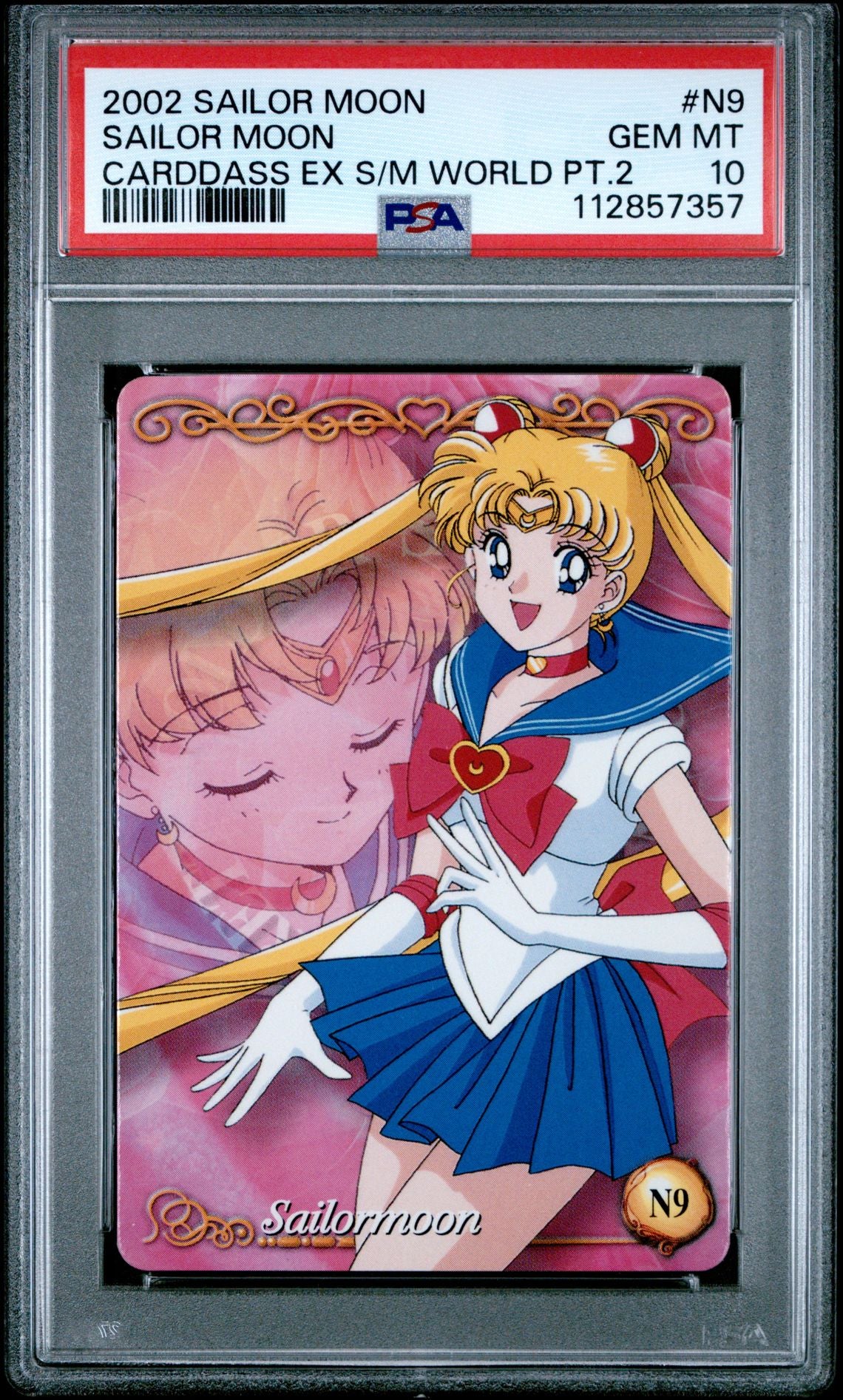 PSA 10 Pop 1 Moon #N9 EX Sailor Moon World Part 2 Carddass C57