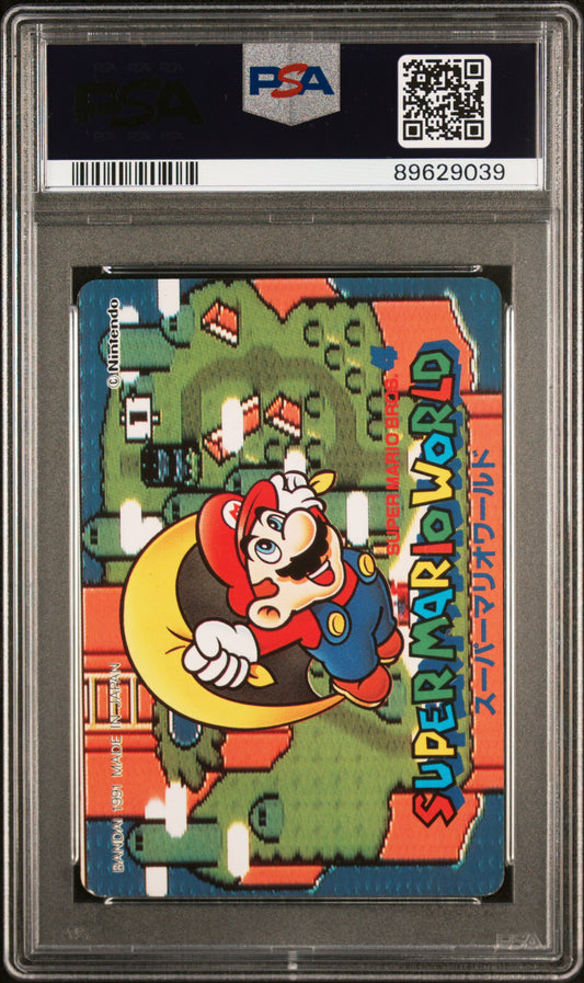 Pop 1 2 higher Mario Jump! #27 1991 Carddass Super Mario World Graded PSA