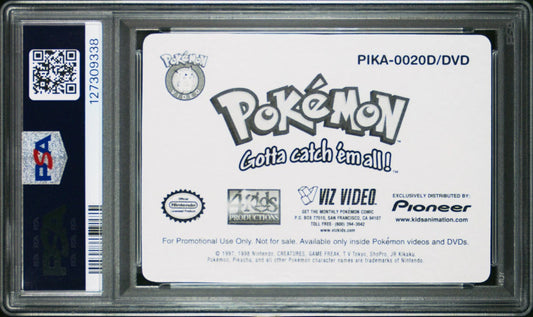 PSA 9 Pioneer Lenticular Promo Final Badge #20 Ash Pokemon VHS VIZ 2000