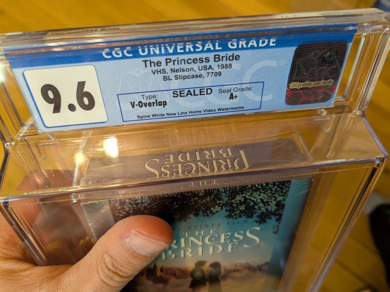 9.6 A+ The Princess Bride VHS Tape Sealed Graded CGC 1988