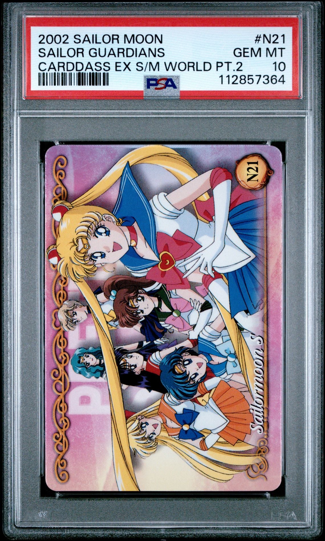 PSA 10 Pop 1 Guardians #N21 EX Sailor Moon World Part 2 Carddass C64