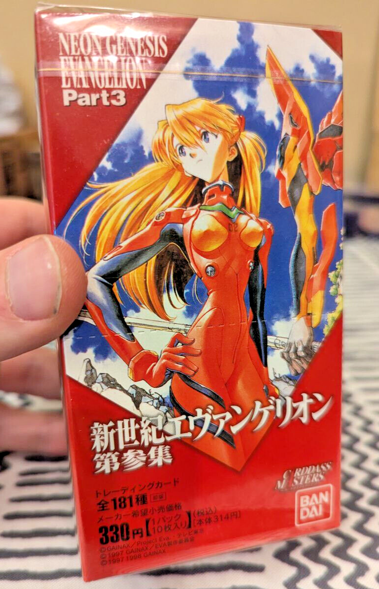 1998 Evangelion Carddass Masters Part 4 1st Edition Box Trading Cards Sealed New