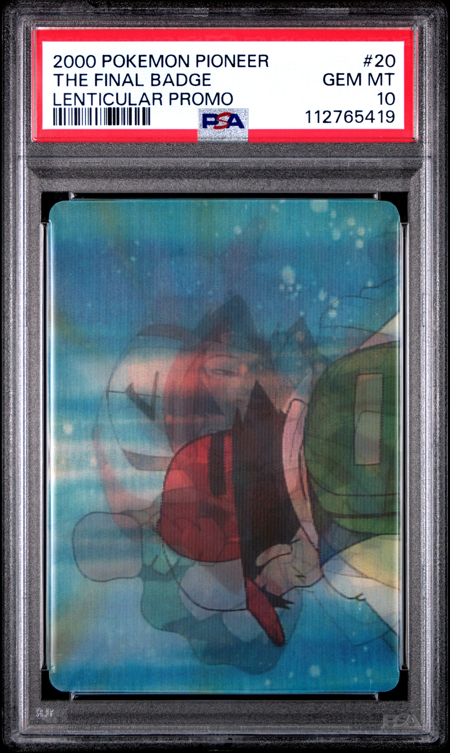 PSA 10 Pop 5 THE FINAL BADGE #20 Pokémon TCG VHS Promo Pioneer Lenticular C19
