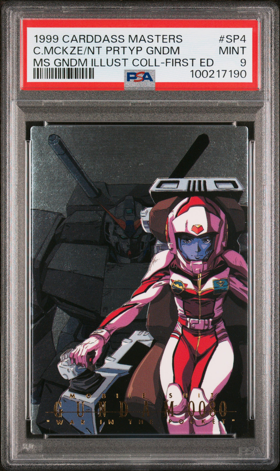 PSA 9 1999 Carddass Masters Gundam Illustration Collection Sp4 1