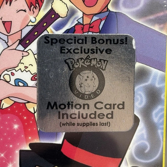 Pokémon Show Time Factory Sealed (VHS, 1998) Vol. 23 CGC 9.4 A+ Tape Motion Card