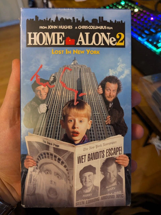 Home Alone 2 Tim Curry SEALED VHS Tape Signed Autographed Mint Condition