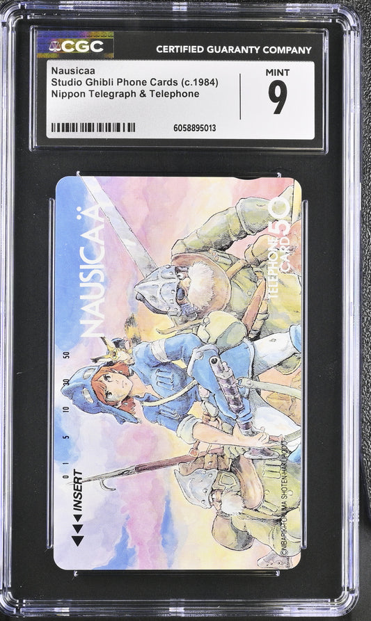 CGC 9 Nausicaa # Phone Card Ghibli NTT C13