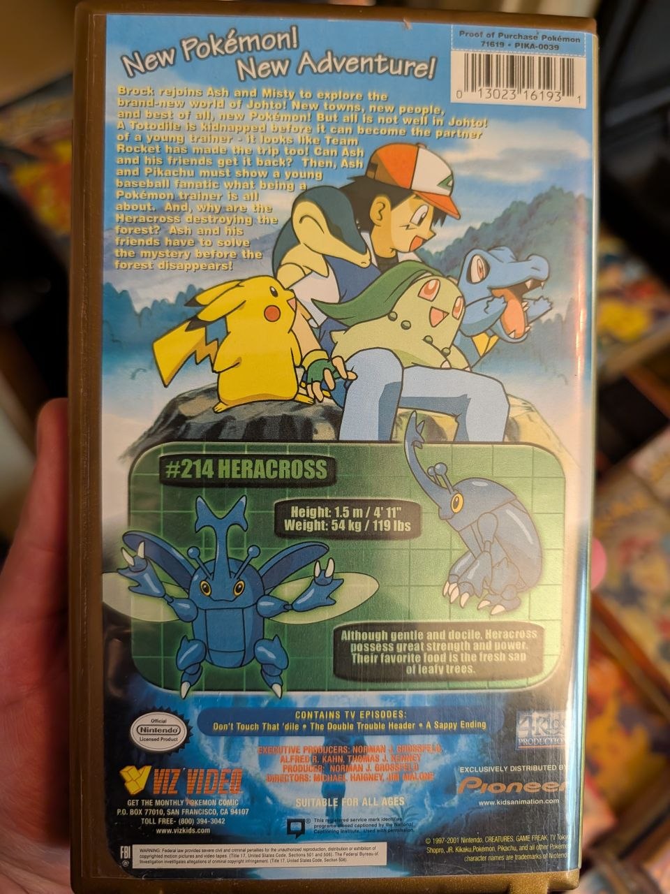 VHS Pokemon Pioneer A Brand New World Used - Very Good