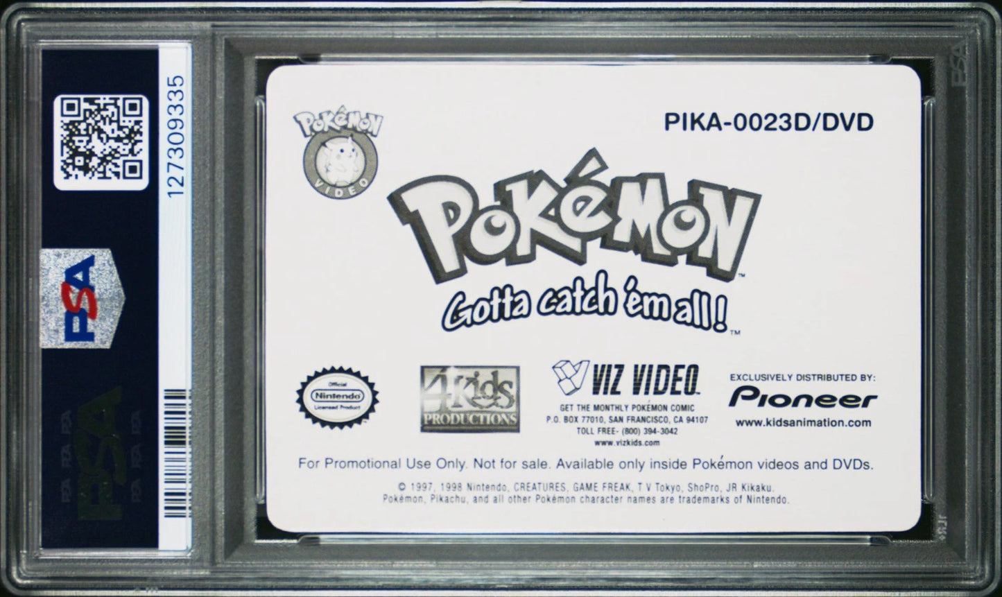 PSA 8 Pioneer Lenticular Promo Show Time #23 Squirtle Pokemon VHS VIZ 2000