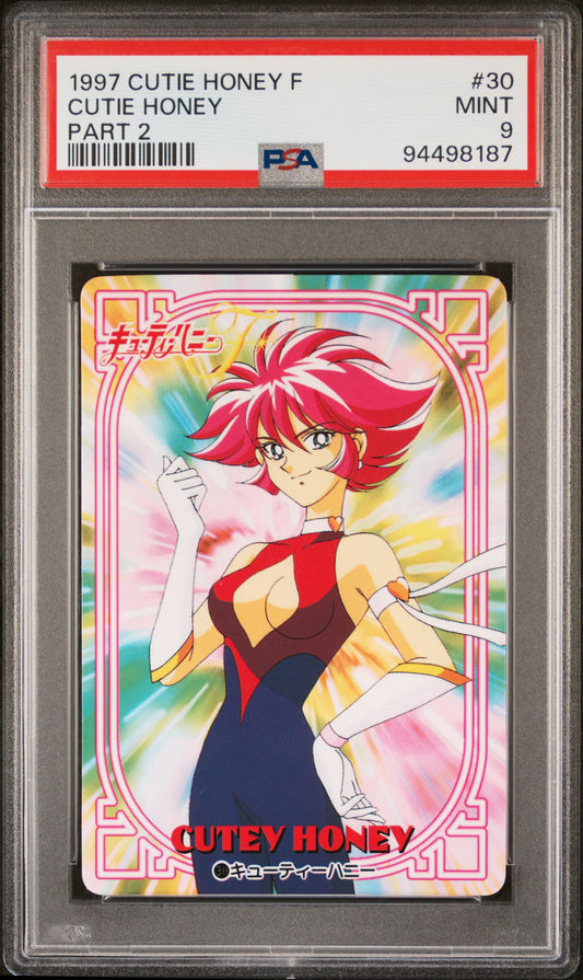 PSA 9 Cutey Honey #30 Anime Carddass 1997 F Part 2 C87