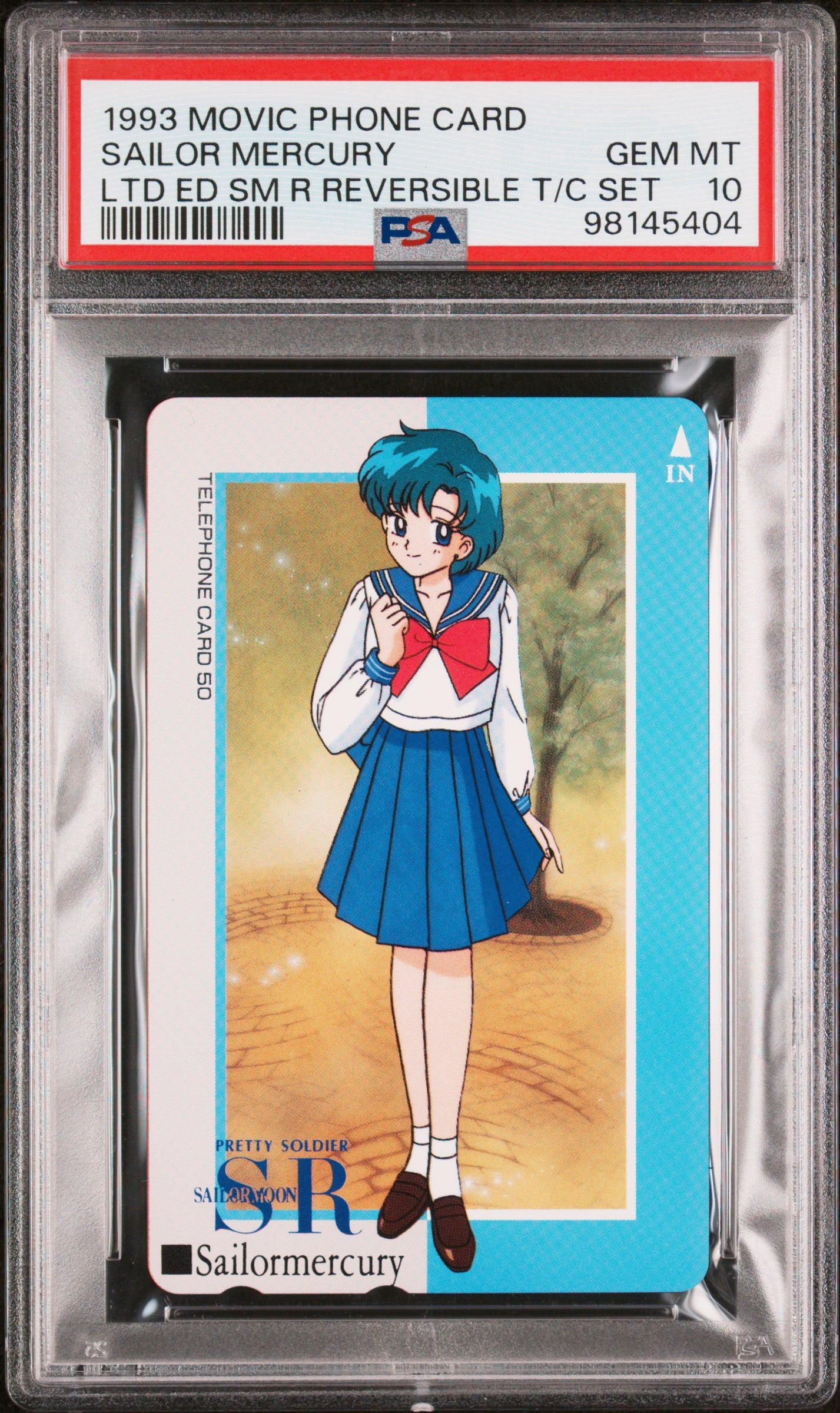 PSA 10 Sailor Moon 1993 Phone Card 5 Card Set Sailor Guardians Complete NTT Movi