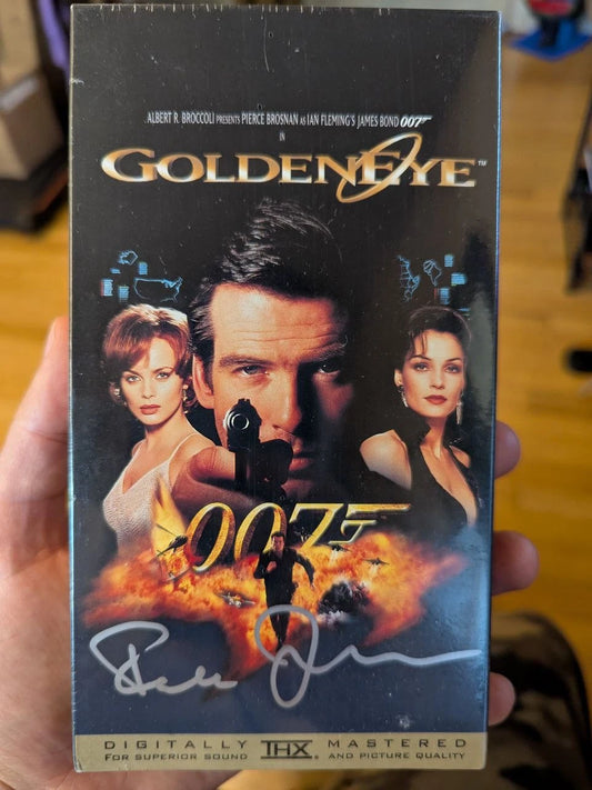 Goldeneye 007 Famke Jenssen SEALED VHS Tape Signed Autographed Mint James Bond