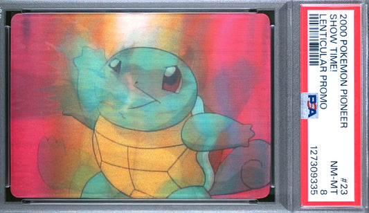 PSA 8 Pioneer Lenticular Promo Show Time #23 Squirtle Pokemon VHS VIZ 2000