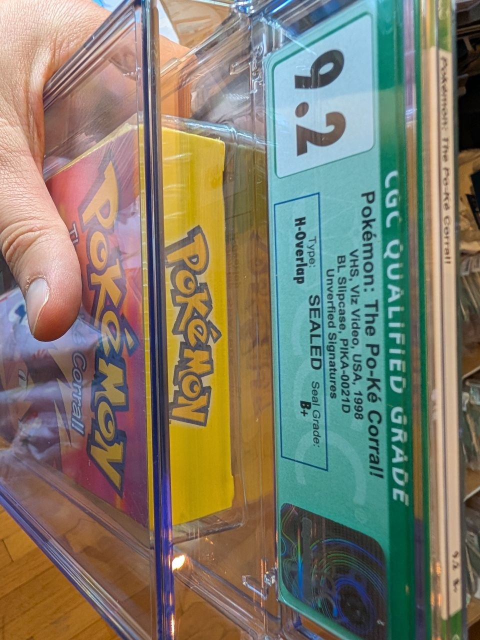 Sealed VHS 9.6 A+ Signed Auto Pokemon Pioneer Wake Up Snorlax CGC Graded