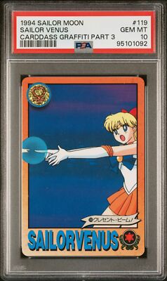 PSA 10 - 1994 Sailor Moon Carddass Graffiti Part 3 119 Sailor Venus