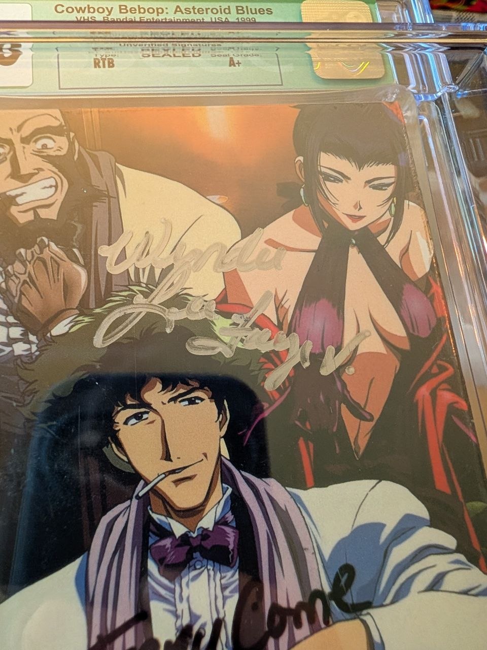 Sealed VHS 9 A+ Cowboy Bebop Signed Auto Anime Bandai Asteroid Blues CGC Graded