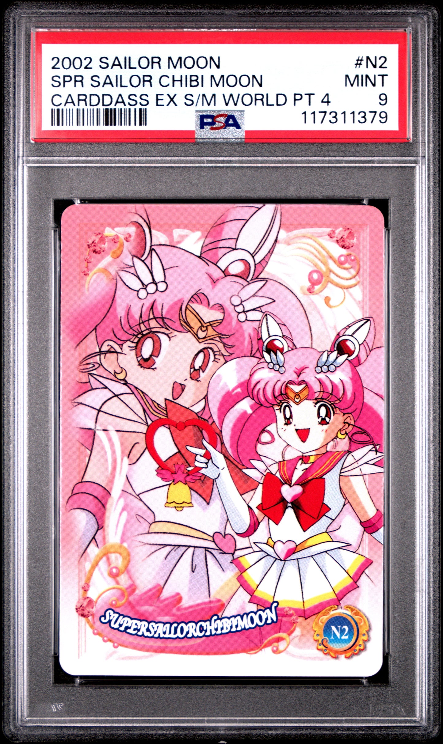 PSA 9 Pop 1 Chibi #N2 Sailor Moon EX World P4 Carddass C79