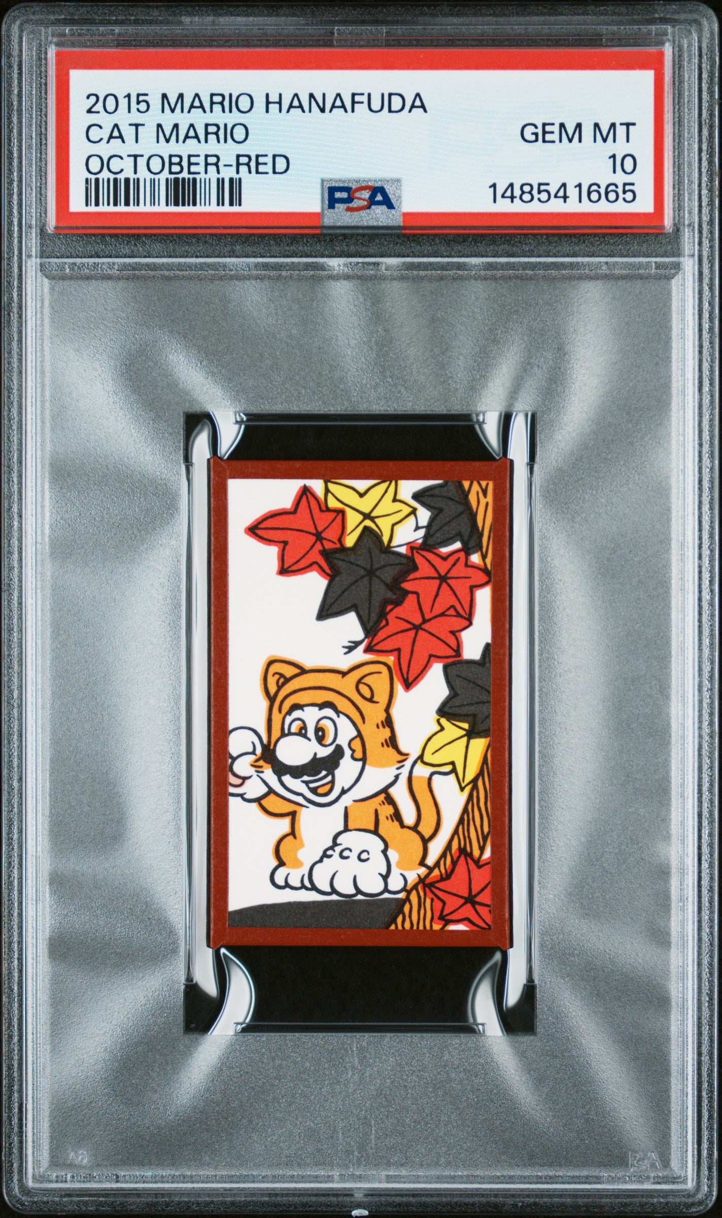 PSA 10 Cat Mario # Mario Hanafuda 2015 C65