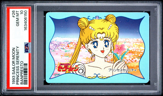 PSA 10 Moon #26 POP 2 Sailor Moon Carddass 1993 Banpresto P2 1st ed C50
