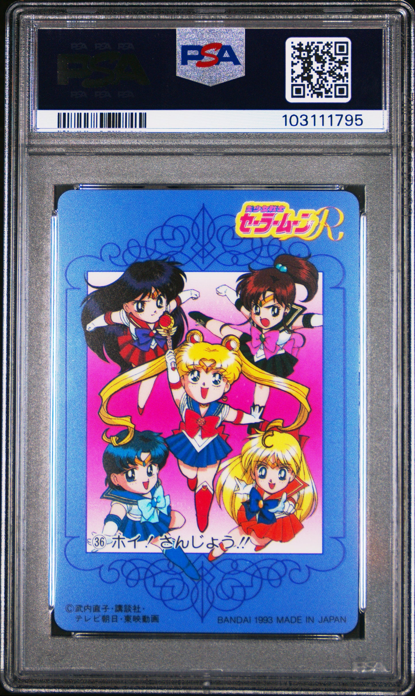 PSA 10 Guardians #36 Pop 2 Sailor Moon 1993 Carddass W Part 1 C95