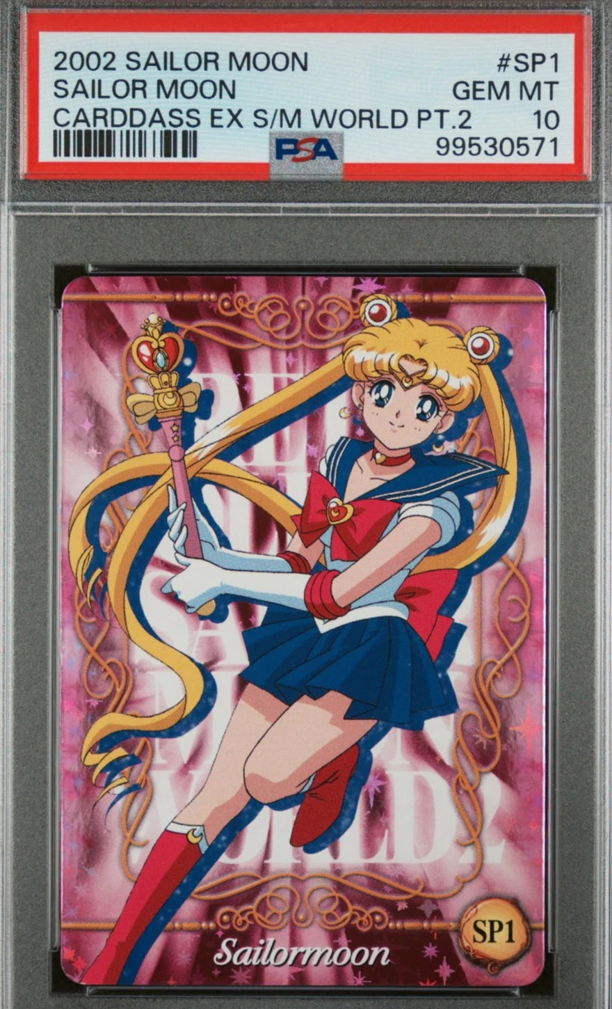 PSA 10 Sailor Moon FOIL Carddass 2002 SP1 EX World Pt. 2 Japanese Vending Vintag