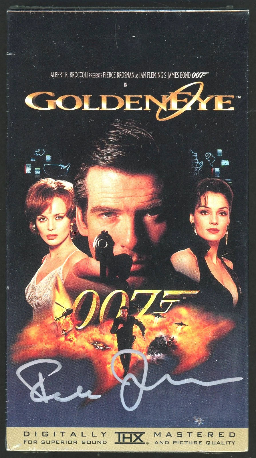 Goldeneye 007 Famke Jenssen SEALED VHS Tape Signed Autographed Mint James Bond