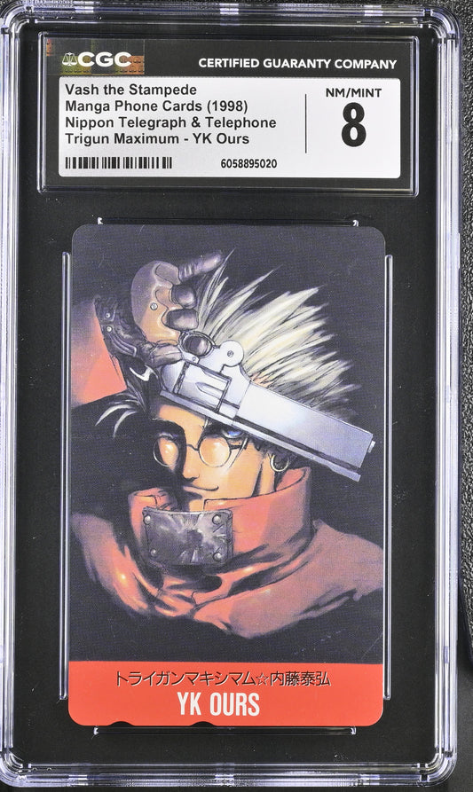 CGC 8 Vash the Stampede # Phone Card Anime NTT C20