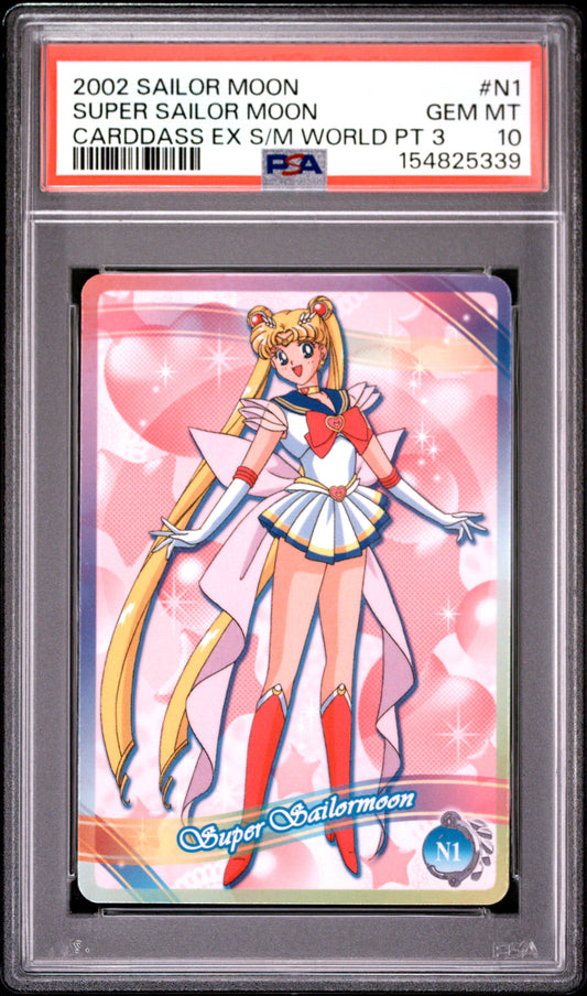 PSA 10 Moon #N1 POP 2 Sailor Moon Banpresto 2002 EX World P3 C39