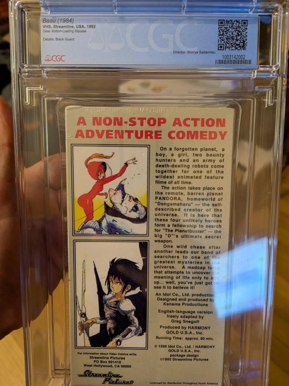 9.4 A Planet Busters Anime VHS Tape Sealed Graded CGC 1992 Macek Video Comics