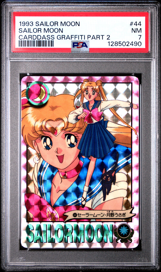 PSA 7 Usagi #44 Sailor Moon CG4 Carddass Prism C90