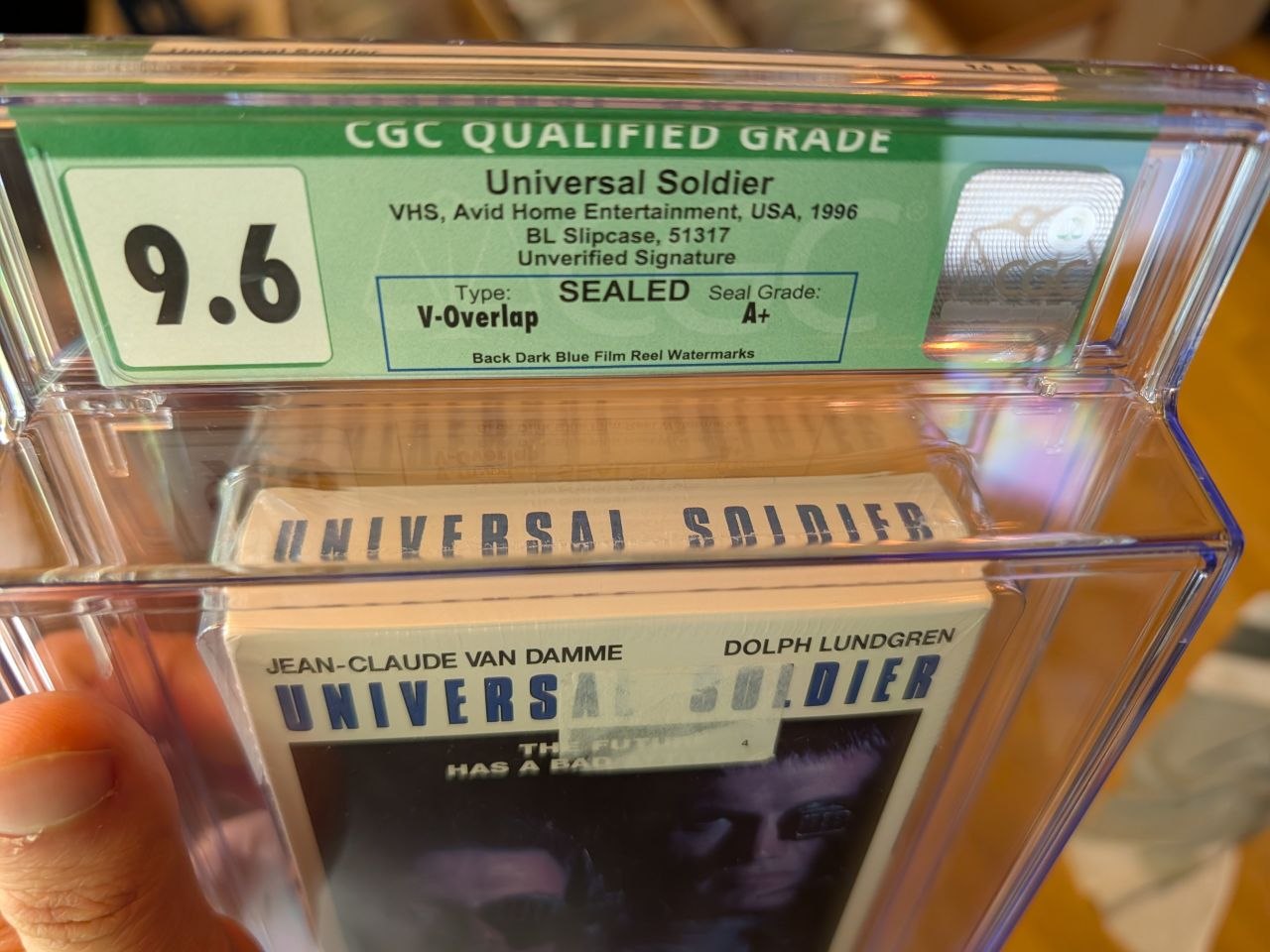 Sealed VHS 9.6 A+ Signed Auto Universal Soldier Avid CGC Graded