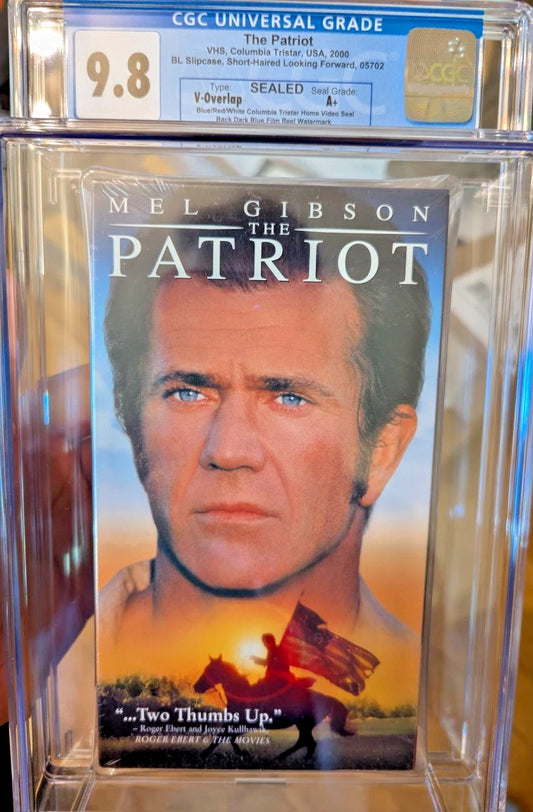 9.8 A+ The Patriot Tape Sealed Graded CGC Mel Gibson 2000 Columbia Epic
