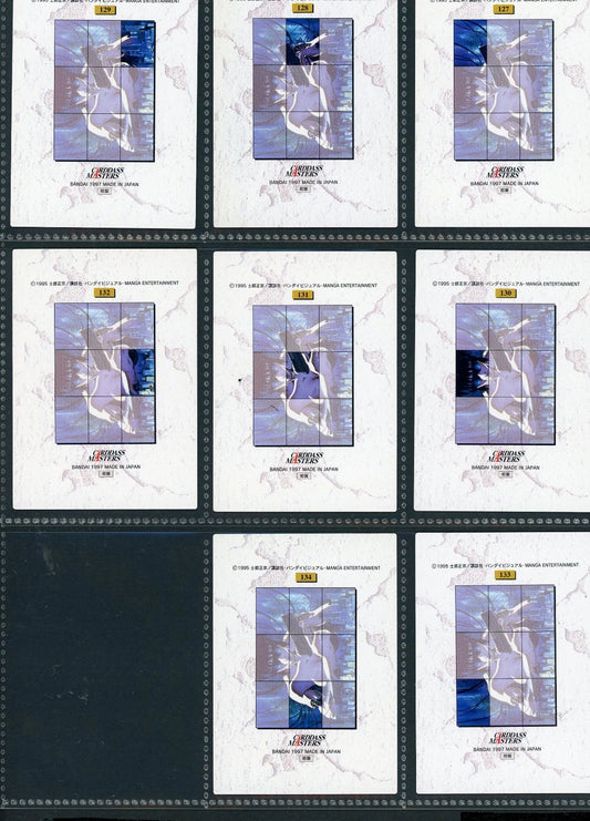 1997 Ghost in the Shell Carddass Masters BANDAI 8 Card Set 127-134