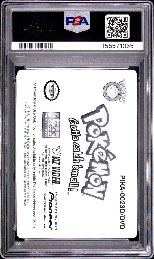 PSA 10 Squirtle Lenticular #23 Pokemon Pioneer 2000 VIZ VHS Show Time! C65