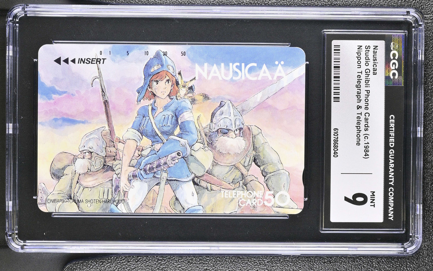 CGC 9 Nausicaa # 1984 NTT Phone Card Ghibli C40