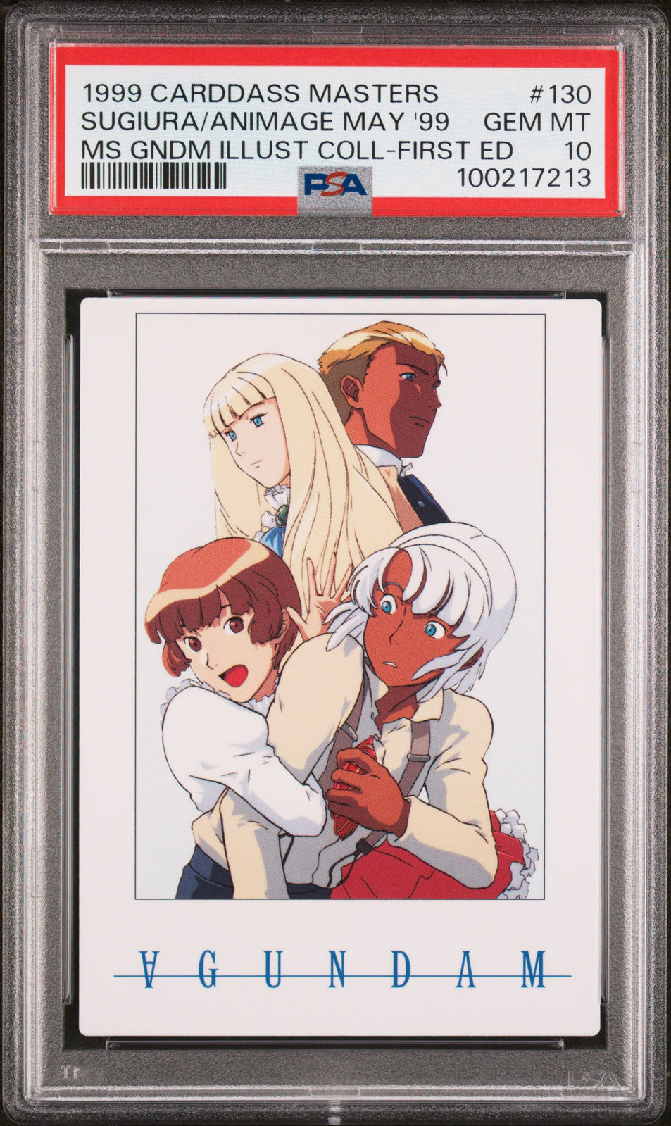 PSA 10 1999 Carddass Masters Gundam Illustration Collection 130