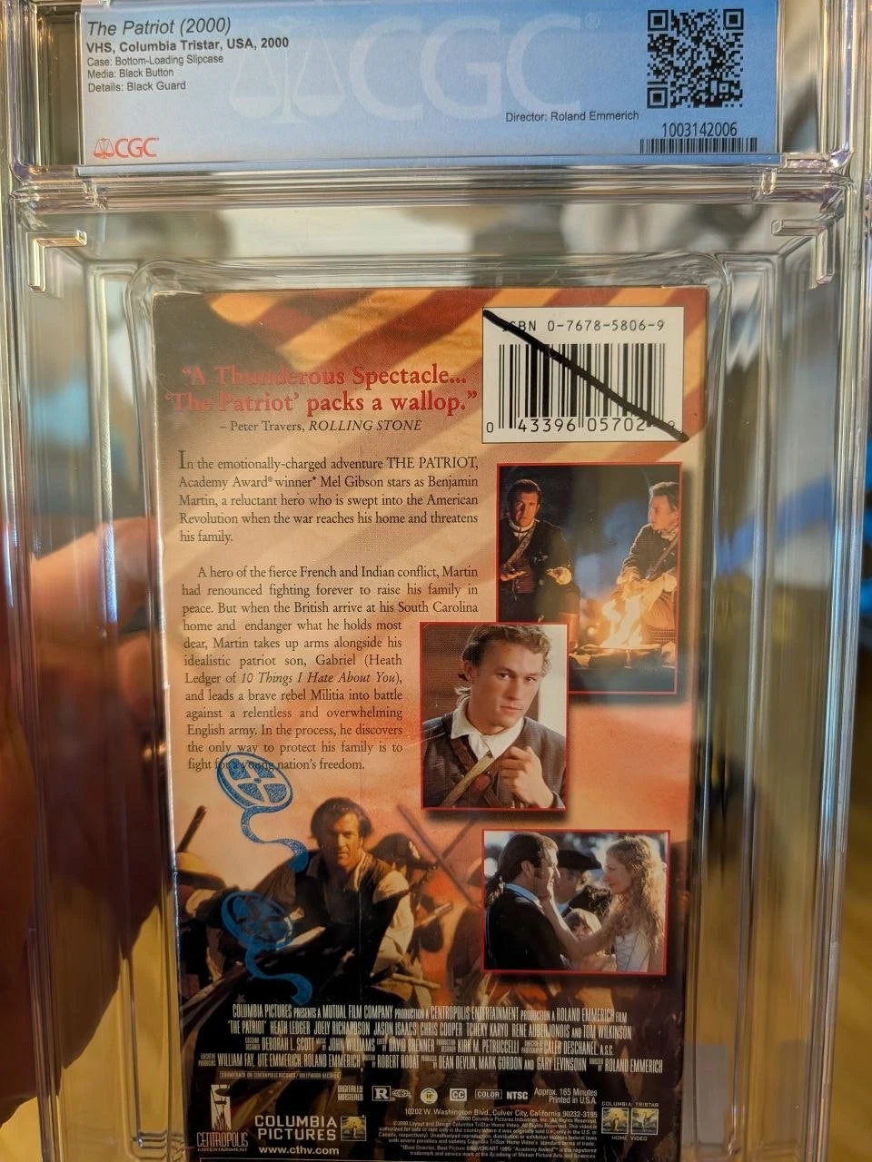 9.6 A+ The Patriot Autographed Mel Gibson & Isaacs PROMO VHS Sealed Graded CGC