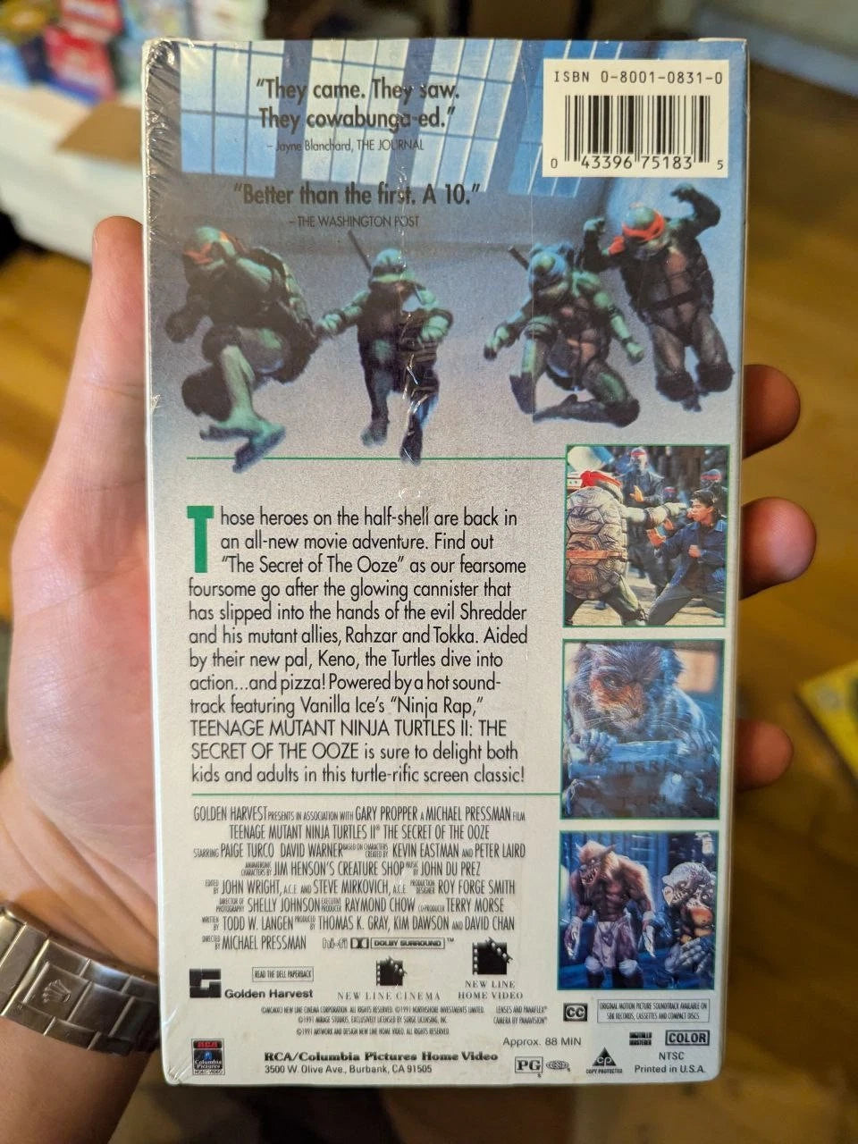 TMNT 2 Ninja Turtles II Cast SEALED VHS Tape Signed Autographed Mint Condition