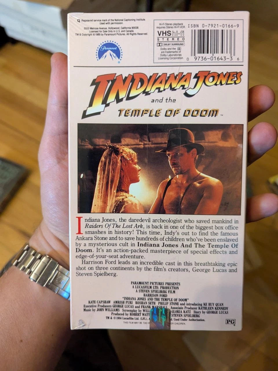 Indiana Jones Temple of Doom Ke Quan SEALED VHS Tape Signed Autographed Mint