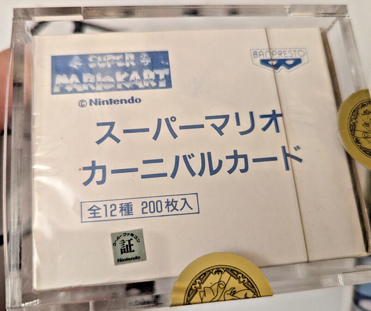 Sealed Box Super Mario Kart 1993 Banpresto Carddass Bandai Japanese RARE