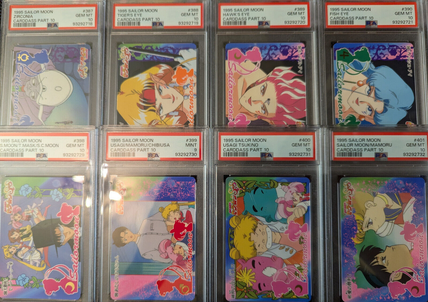 Complete PSA 10 & 9 Set Sailor Moon 1995 Carddass Part 10 Squential DESCRIPTION!