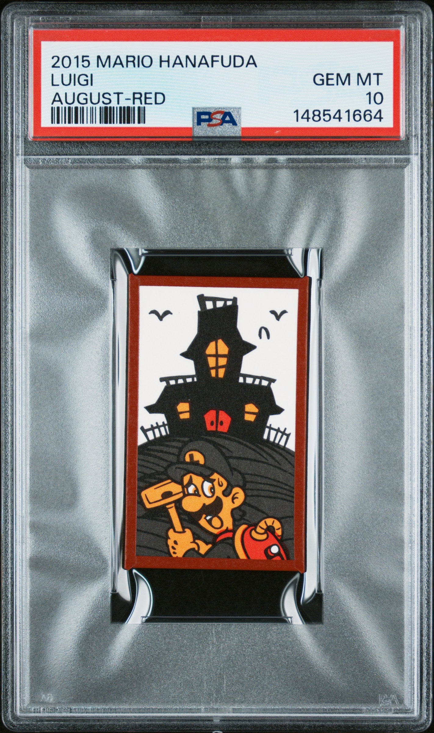 PSA 10 Luigi # Mario Hanafuda 2015 C64