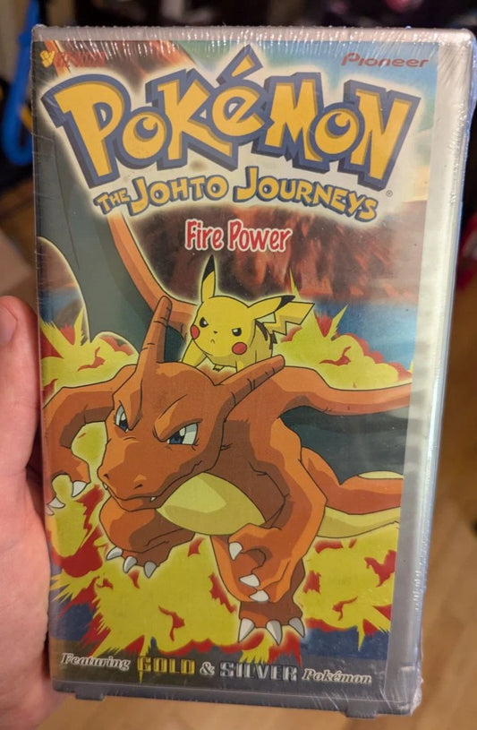 Pokemon VHS Sealed Fire Power Potential Lenticular Card Promo Charizard Pikachu