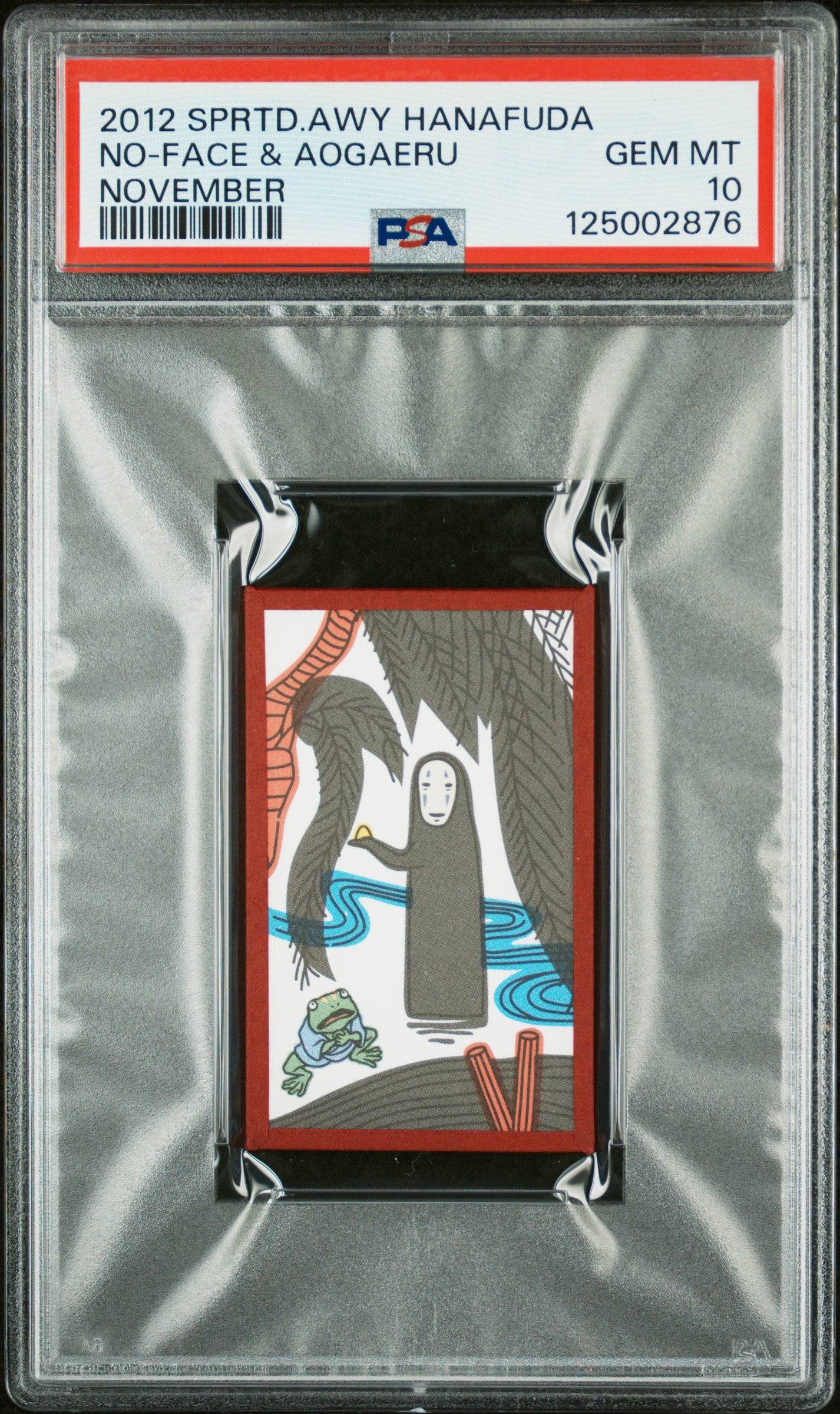 PSA 10 No-Face #NOV Ghibli 2012 Spirited Away Hanafuda C76