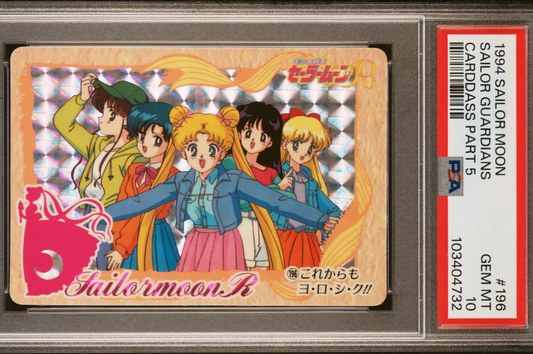 PSA 10 1994 Sailor Moon Carddass Part 5 Sailor Team 196 Prism Graded Card