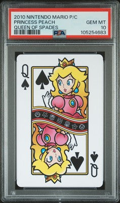 PSA 10 2010 Nintendo Mario Playing Cards Princess Peach POP 2