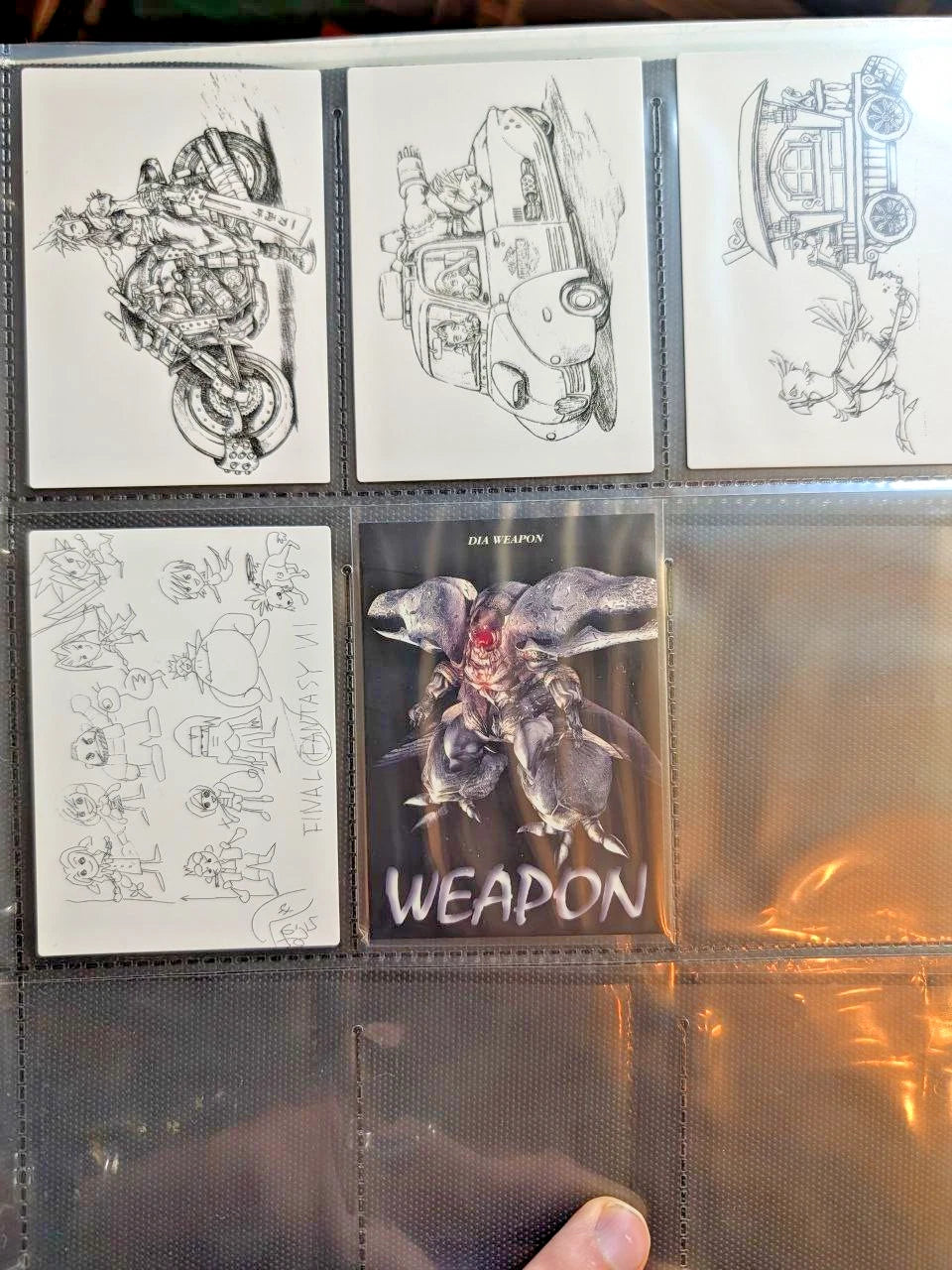 Final Fantasy VII 7 Carddass Masters 140 1st Edition Complete Binder Bonus Good